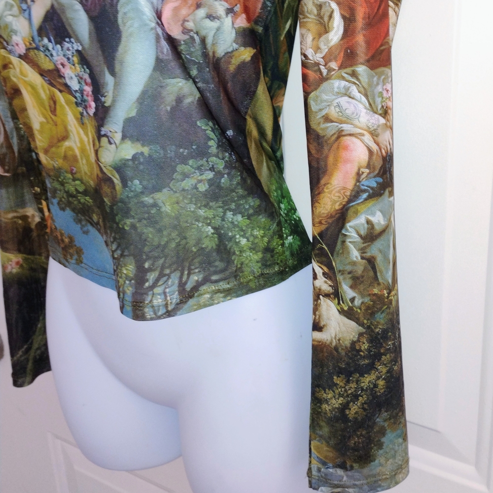 Current Mood Da Vinci's Demons Sheer Mesh Top - Picture 2 of 5